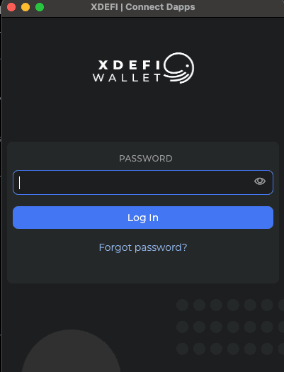 XDEFI Wallet login